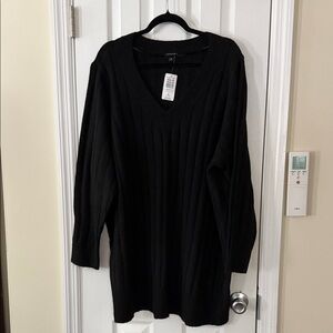 Black V-Neck Sweater